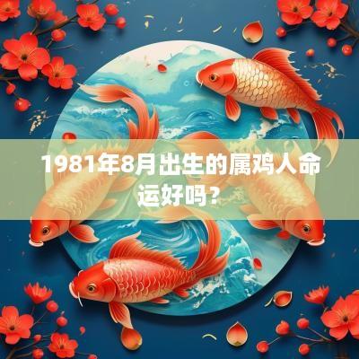 1981年8月出生的属鸡人命运好吗？