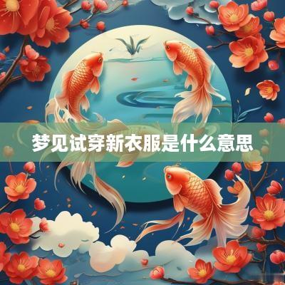 梦见试穿新衣服是什么意思