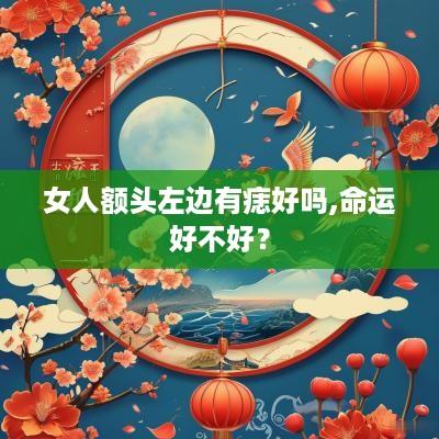 女人额头左边有痣好吗,命运好不好？