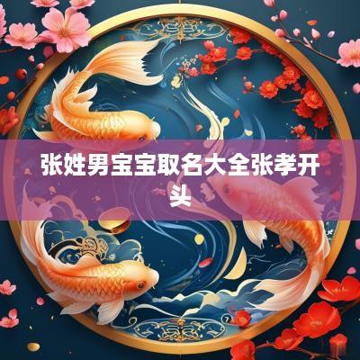 张姓男宝宝取名大全张孝开头