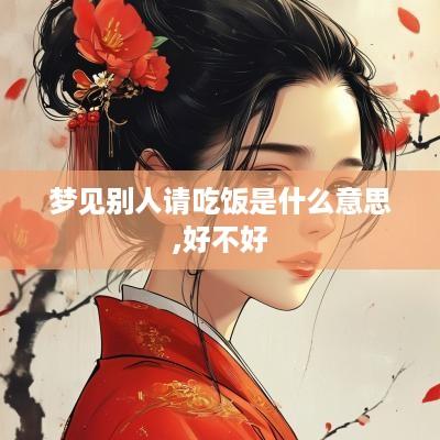 梦见别人请吃饭是什么意思,好不好