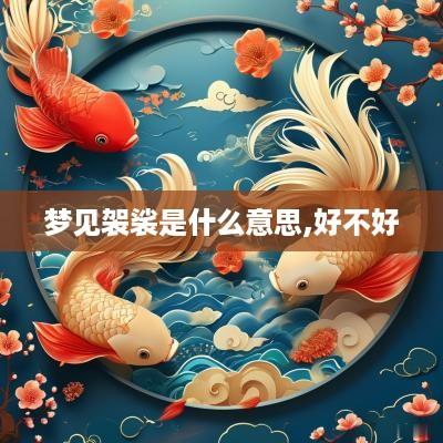 梦见袈裟是什么意思,好不好
