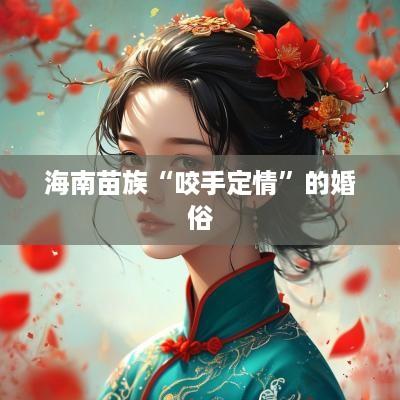 海南苗族“咬手定情”的婚俗