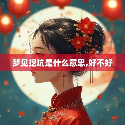 梦见挖坑是什么意思,好不好