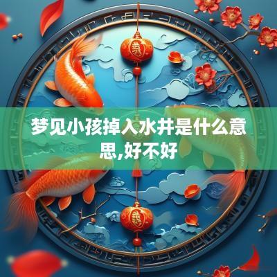 梦见小孩掉入水井是什么意思,好不好