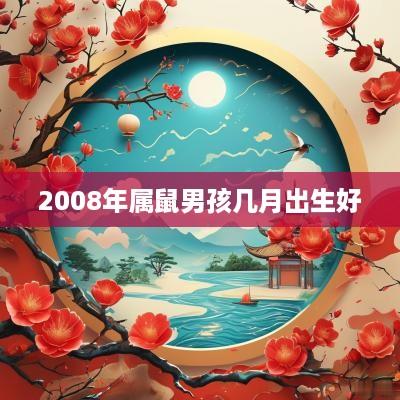 2008年属鼠男孩几月出生好