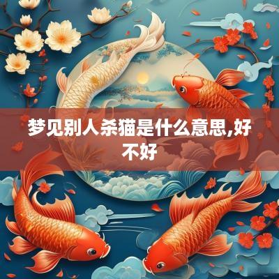 梦见别人杀猫是什么意思,好不好