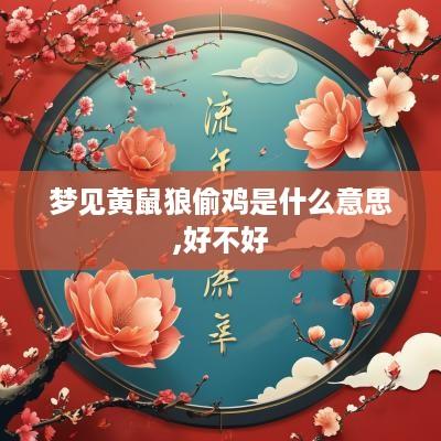 梦见黄鼠狼偷鸡是什么意思,好不好