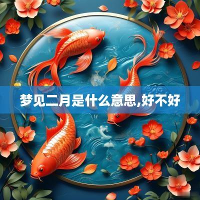 梦见二月是什么意思,好不好
