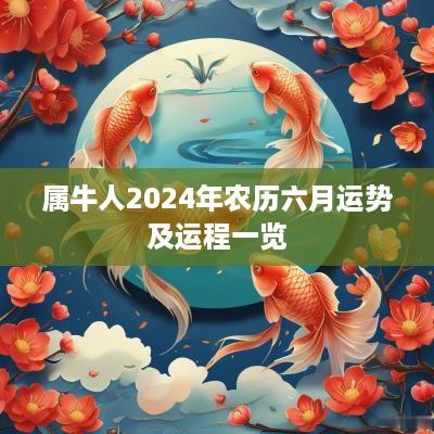 属牛人2025年农历六月运势及运程一览