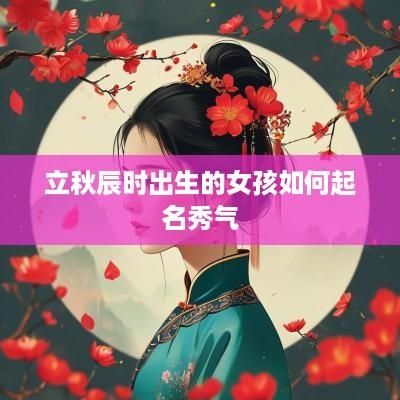 立秋辰时出生的女孩如何起名秀气