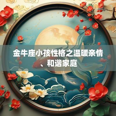 金牛座小孩性格之温暖亲情、和谐家庭