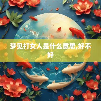 梦见打女人是什么意思,好不好