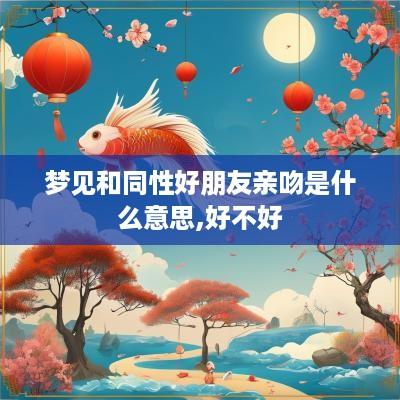 梦见和同性好朋友亲吻是什么意思,好不好