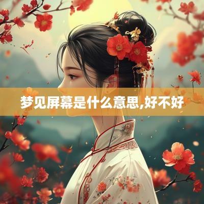 梦见屏幕是什么意思,好不好