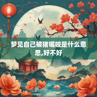 梦见自己被猪嘴咬是什么意思,好不好