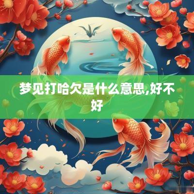 梦见打哈欠是什么意思,好不好