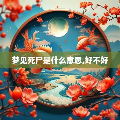 梦见死尸是什么意思,好不好