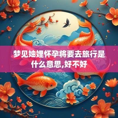 梦见妯娌怀孕将要去旅行是什么意思,好不好