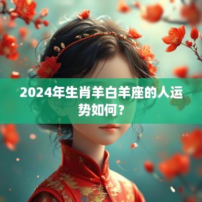 2025年生肖羊白羊座的人运势如何？