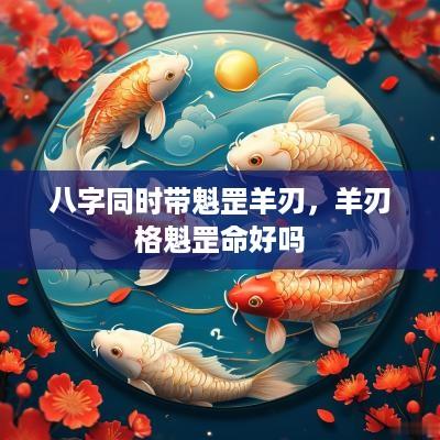 八字同时带魁罡羊刃，羊刃格魁罡命好吗