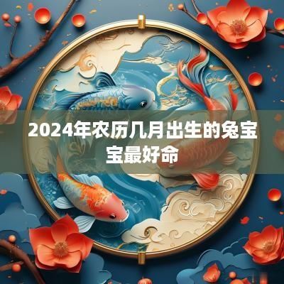 2025年农历几月出生的兔宝宝最好命