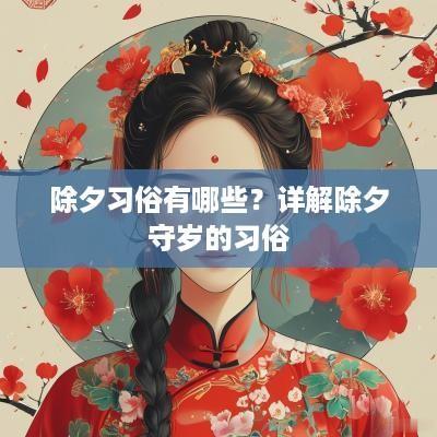 除夕习俗有哪些？详解除夕守岁的习俗