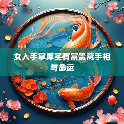 女人手掌厚实有富贵窝手相与命运