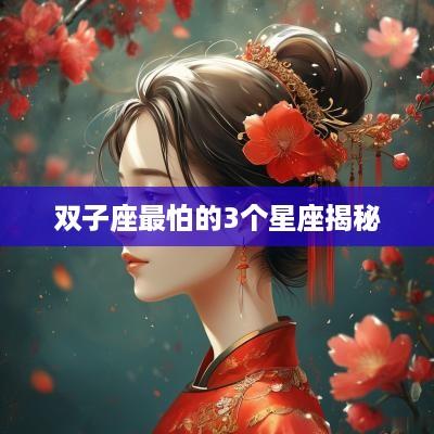 双子座最怕的3个星座揭秘