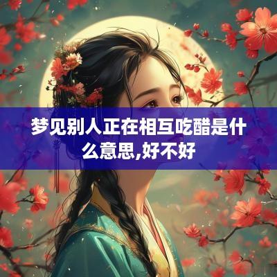 梦见别人正在相互吃醋是什么意思,好不好