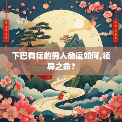 下巴有痣的男人命运如何,领导之命？