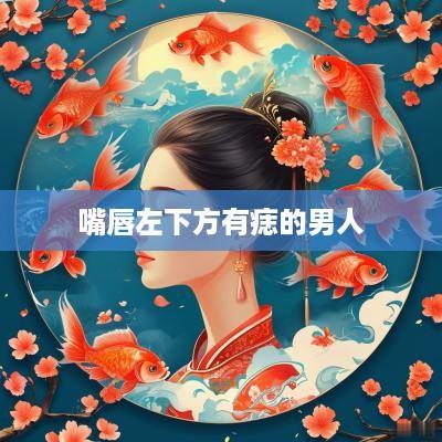 嘴唇左下方有痣的男人