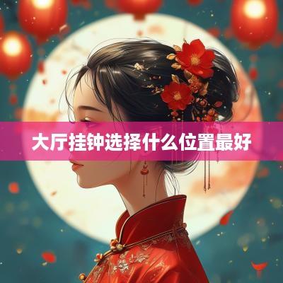 大厅挂钟选择什么位置最好