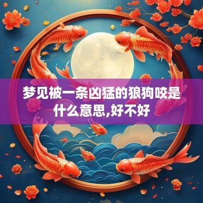 梦见被一条凶猛的狼狗咬是什么意思,好不好