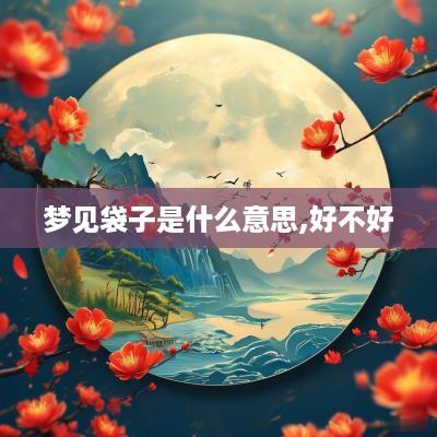 梦见袋子是什么意思,好不好