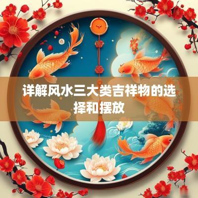 详解风水三大类吉祥物的选择和摆放