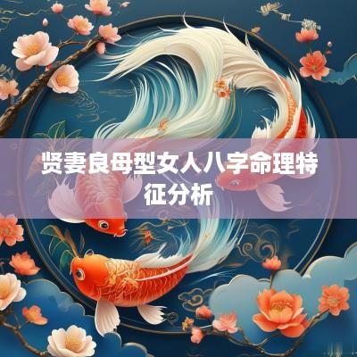 贤妻良母型女人八字命理特征分析