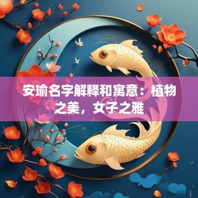 安瑜名字解释和寓意：植物之美，女子之雅