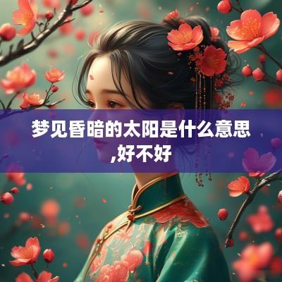梦见昏暗的太阳是什么意思,好不好