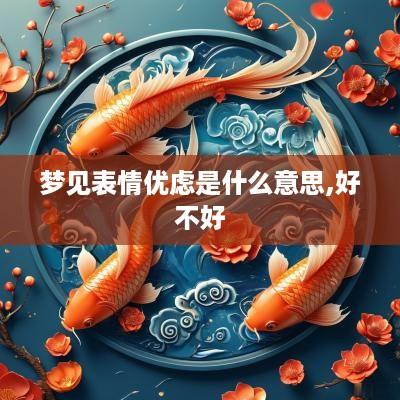 梦见表情优虑是什么意思,好不好