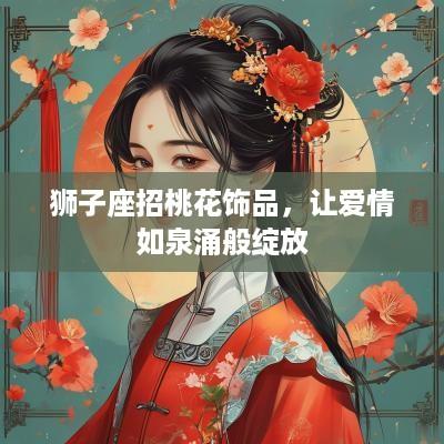 狮子座招桃花饰品，让爱情如泉涌般绽放