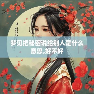 梦见把秘密说给别人是什么意思,好不好