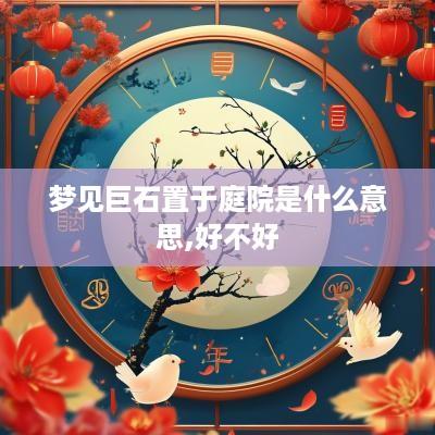 梦见巨石置于庭院是什么意思,好不好