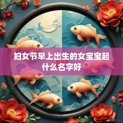 妇女节早上出生的女宝宝起什么名字好