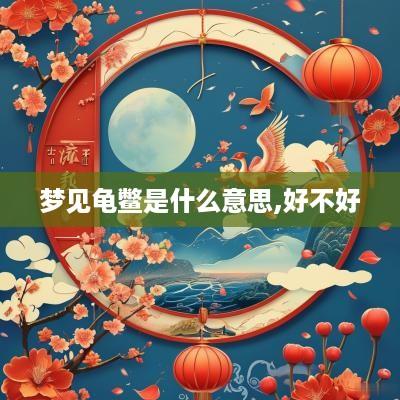 梦见龟鳖是什么意思,好不好