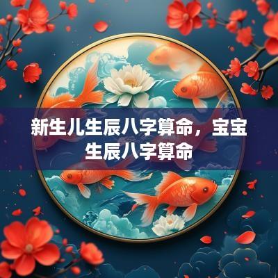 新生儿生辰八字算命，宝宝生辰八字算命