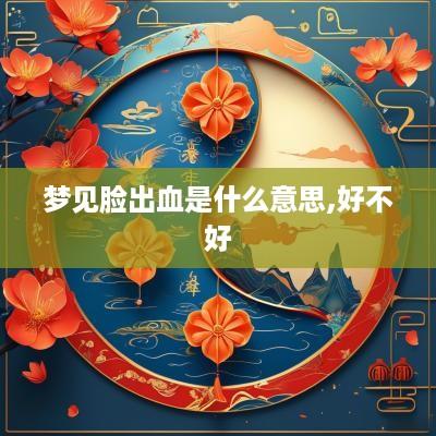 梦见脸出血是什么意思,好不好
