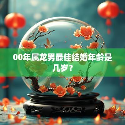 00年属龙男最佳结婚年龄是几岁？