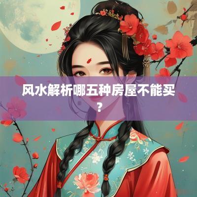 风水解析哪五种房屋不能买？