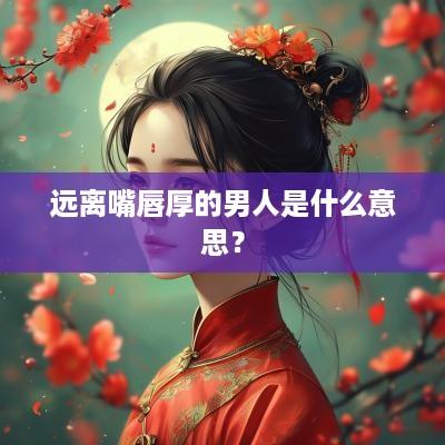 远离嘴唇厚的男人是什么意思？